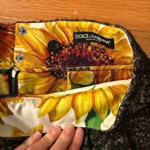 Dole and Gabana A Line “Sunflower” Skirt